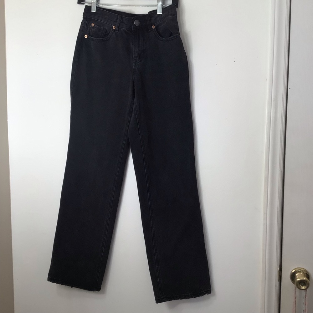 Vero Moda women jeans black 25 Classic Black Straight Leg Women's Jeans